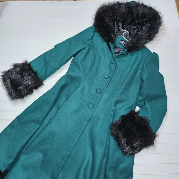 Hell bunny elvira coat black hot sale